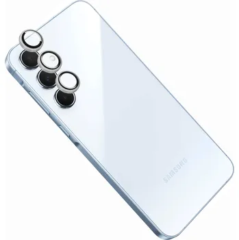 Ochranná skla čoček fotoaparátů FIXED Camera Glass pro Samsung Galaxy A15/A15 5G, stříbrná