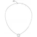 Stříbrný náhrdelník Guess s logem GUESS LIFE IN 4G