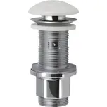 Sapho BLOK umyvadlová výpust 5/4“, click-clack, zátka leštěný bílý mramor, 2401-921