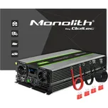 Qoltec Měnič napětí Monolith | 3000W | 6000W | 24V na 230V | čistá sinusoida | LCD displej