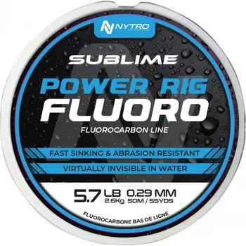 Nytro Fluorocarbon Sublime Power Rig Fluoro 50 m - 0,13 mm