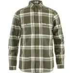 Fjällräven ÖVIK LITE FLANNEL SHIRT MEN Laurel Green-Chalk White zelená XL