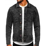 PÁNSKÁ DŽÍNOVÁ BUNDA ČERNÁ RC61125W1 DENLEY_2XL