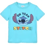 Sun City Tričko s potiskem Lilo a Stitch - Šedá/Modrá Barva: Modrá, Velikost: 104