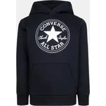 CONVERSE Dětská mikina s kapucí Converse Fleece CTP Core Po ČERNÁ