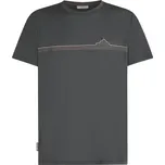 ICEBREAKER Mens Mer 150 Tech Lite SS Tee Range Stripes, Obsidian velikost: XL