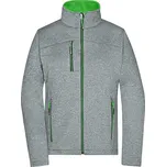 James&Nicholson Dámská softshellová bunda JN1147 Dark-Melange-Green XXL