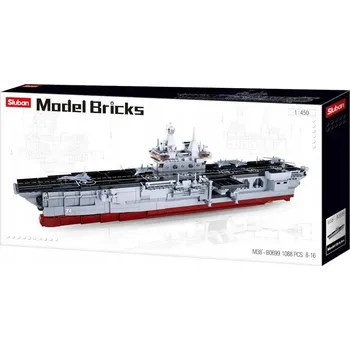 ostatní stavebnice Stavebnice Sluban sada letadlová loď 1088 dílů měřítko 1:450