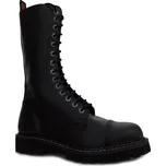 Boty kožené KMM 14 dírkové černé Velikost: 43, Provedení: bez zipu