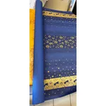 Papírový ubrus Duni, role 1,20x20m, tmavě modrá - vánoční motiv -kometa, hvězdy, jmelí