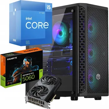 Stolní počítač Počítač BSG Raptor V1 i5 12. gen. 16 GB 512 GB SSD RTX 5060 Win11