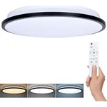 LED stropní světlo s dálkovým ovládáním Jamil nastavitelné - průměr 40 cm, černá