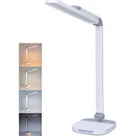 LED stolní lampička WO65 s nočním světýlkem, bílá