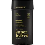 ATTITUDE Přírodní pánský deodorant Super Leaves, Amber & Citrus, 75 g Bez hliníku