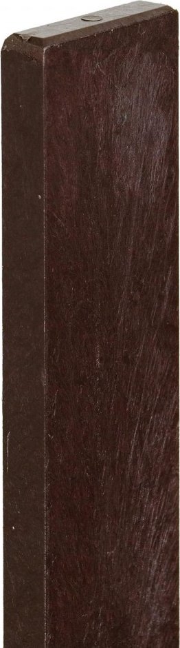 TRANSFORM a.s. Plastová plotovka 78x23 mm, výška 198 cm, s rovnou hlavou, hnědá