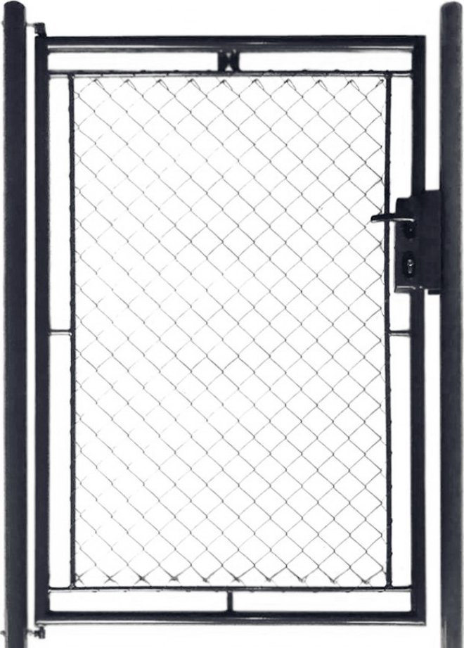 zahradní branka 1000x1000 mm, výplet pletivem PVC, FAB, Antracit