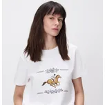 Reserved - Bavlněné tričko s potiskem - bílá - 159JX-00X - 159JX-00X-L