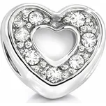 Morellato Ocelový přívěsek Drops Heart Crystals SCZ126 + 2 měsíce na vrácení zboží