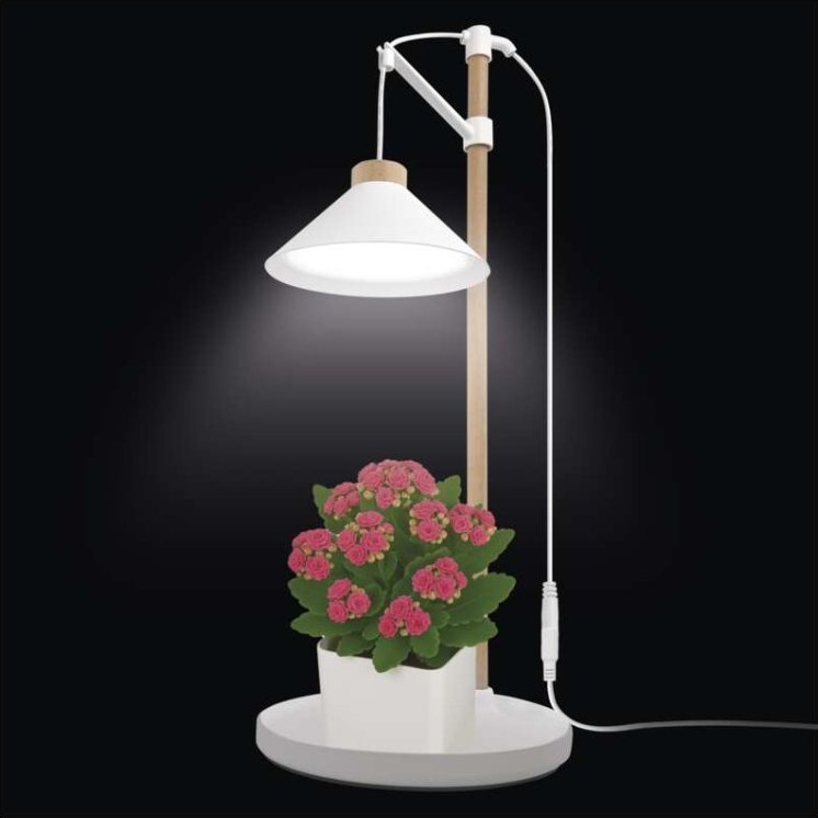 EMOS LED GROW pěstební lampa 7 W, časovač, bílá 1538900050