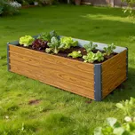 Vyvýšený zahradní záhon BestBerg VZ-800RW / 800 l / 180 x 90 x 47 cm / dekor dřeva
