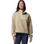 Dámská mikina Columbia Helvetia™ II Cropped Half Snap Fleece Velikost: XS / Barva: béžová