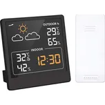 Teploměr a vlhkoměr uvnitř/venku TE48, černá