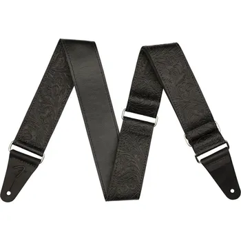 Příslušenství pro strunný nástroj Fender Tooled Leather Guitar Strap 2'' Black Kytarový pás (Jako nové)