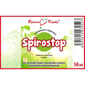 Přírodní produkt Bylinné kapky s.r.o. SPIROSTOP - (Buhnerův protokol) - Bylinkářovo tajemství - bylinné kapky - tinktura 50 ml BYLINNÉ KAPKY
