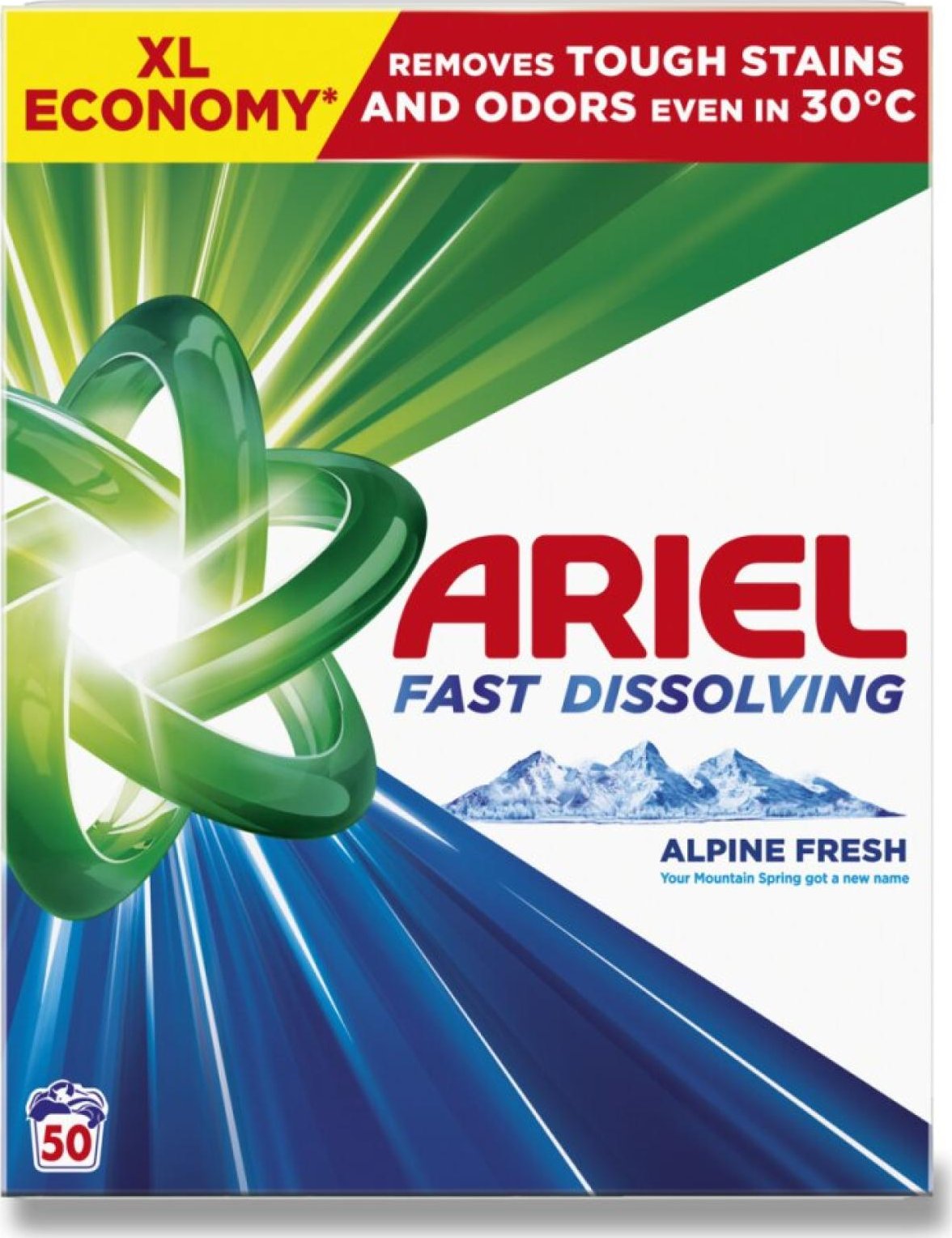 Prášek na praní Ariel 2,75kg/50PD na bílé
