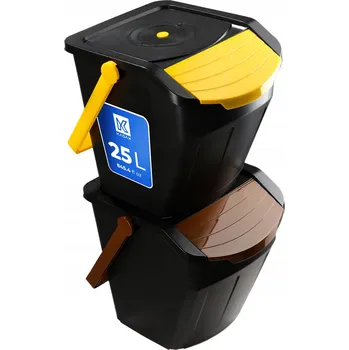 Odpadkový koš ODPADKOVÝ KOŠ PRO TŘÍDĚNÝ ODPAD SADA 2x25L