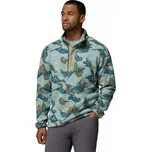 Pánská mikina Columbia Helvetia™ II Printed Half Snap Fleece Velikost: XL / Barva: světle modrá