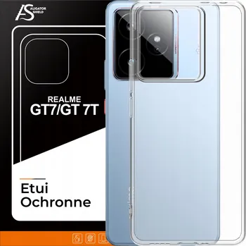 Pouzdro na mobilní telefon Zadní Kryt AligatorShield pro realme GT 7, GT 7T bezbarvý