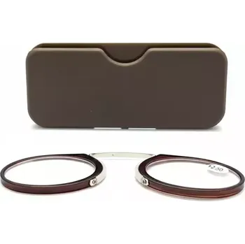 Cvikr - nosní dioptrické brýle na čtení / +2,00 v pouzdru Brown