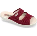 Dámské zdravotní pantofle Flexi červené na vysoký nárt - 38