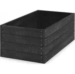 Vyvýšený záhon 120 x 66 x 53cm černý