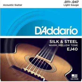 Strunný nástroj D'Addario EJ40 Struny pro akustickou kytaru (Jako nové)