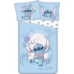 Modré bavlněné dětské povlečení na jednolůžko 140x200 cm Lilo and Stitch "Wave" – Jerry Fabrics ID_1770322