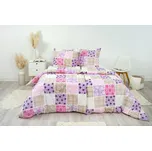 Stanex Ložní povlečení bavlněné - pečvork růžový (LS237), 140 x 200 + 90 x 70, Zip