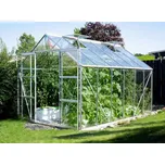 Skleník z čirého kaleného skla Vitavia Uranus 9900, tl. skla 3 mm (stříbrný)