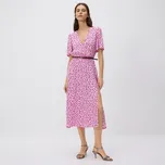 Reserved - Šaty s řetízkovým páskem - růžová - 350HK-30X - 350HK-30X-M