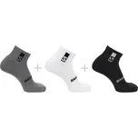 Ponožky SALOMON Everyday Ankle 3-Pack Black/White Vícebarevné 39-41
