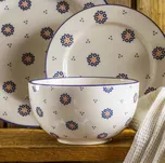 Keramická mísa / salátová mísa FOLKLOR KÓŁKA krémová 0,6 l