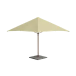 MVIA Moravia Propag Slunečník WOODY 3,5 m imitace dřeva, potah bez volánu Béžová