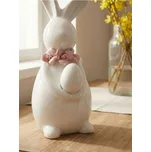 Sinsay - Velikonoční keramická figurka zajíčka s náhrdelníkem - bílá - 586JG-00X - 586JG-00X-ONE