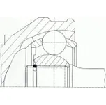 Sada kloubů, hnací hřídel LÖBRO 304312 - MAZDA