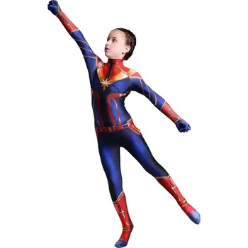 Karnevalový kostým FunCo Dětský kostým Superhrdinka Captain Marvel 122-134 L