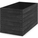 Vyvýšený záhon 150 x 81 x 79cm černý