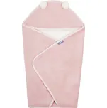 SENSILLO Zavinovačka do autosedačky plyšová, 75x75cm - růžová