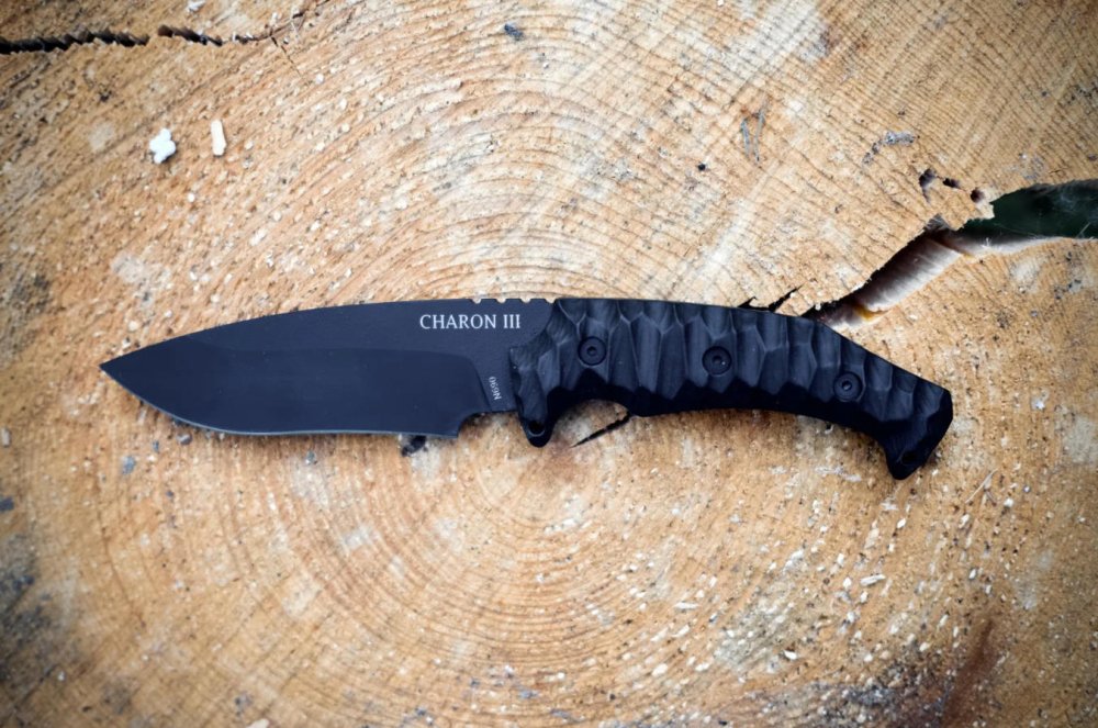 Dachs Knives Charon III Stonewash černý