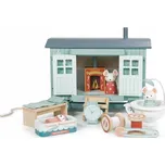 Tender Leaf Toys: Domeček na kolečkách pro myšky TL8385